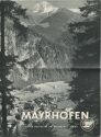 Mayrhofen 30er Jahre - Faltblatt mit 4 Abbildungen