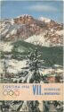 Cortina 1956 - VII. Olympische Winterspiele - Faltblatt mit 15 Abbildungen