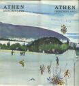 Griechenland - Athen 1964 - Faltblatt mit 4 Abbildungen