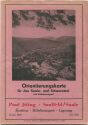 Orientierungskarte 1:37500 für das Saale- und Schwarzatal 1950