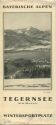 Tegernsee 1928 - Faltblatt mit 5 Abbildungen