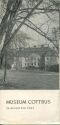 Faltblatt - Museum Cottbus im Branitzer Park 50er Jahre