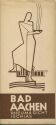 Bad Aachen 1936 - 8 Seiten mit 14 Zeichnungen signiert W. Thomas