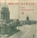 Prospekt - Berlin 30er Jahre - Hotel Markgrafen-Hof - 8 Seiten