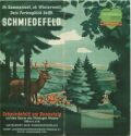 Schmiedefeld am Rennsteig 1937 - Faltblatt mit 12 Abbildungen