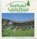 Freudenstadt-Lauterbad 1987 - Kurhotel Lauterbad Familie Heinzelmann - Faltblatt