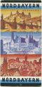 Nordbayern 30er Jahre - Faltblatt mit 30 Abbildungen