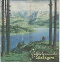 Südbayern 1938 - 24 Seiten mit 12 Abbildungen und mehrere Reliefkarten