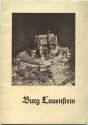 Burg Lauenstein - 24 Seiten mit 15 Abbildungen