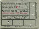 Woltersdorf - Woltersdorfer Strassenbahn - Sammelkarte - Fahrkarte