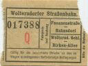 Woltersdorf - Woltersdorfer Strassenbahn - Fahrschein