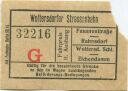 Woltersdorf - Woltersdorfer Strassenbahn - Fahrschein