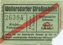 Woltersdorf - Woltersdorfer Strassenbahn - Kinder-Fahrschein