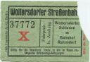 Woltersdorf - Woltersdorfer Strassenbahn - Fahrschein