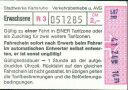 Historische Fahrkarte - Karlsruhe - Stadtwerke Verkehrsbetriebe und AVG
