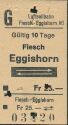 Alter Fahrschein - Schweizer Seilbahn - Fiesch Eggishorn