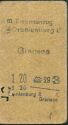 Historische Fahrkarte - Oranienburg Gransee