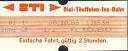 BTI - Biel-T&auml;uffelen-Ins-Bahn - Fahrschein