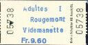 Rougemont Videmanette - Fahrschein