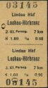 Lindau Hbf Lochau-Hörbranz - Fahrkarte 1959