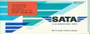 Alter Fahrschein - Flugticket - Sata - S.A. De Transport Aerien Geneve 1978