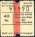 Davos - Autobus Davos Dorf-Platz oder Davos Platz-Dorf
