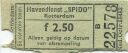 Rotterdam - Havendienst Spido - Fahrkarte