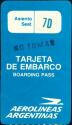 Boarding Pass - Aerolineas Argentinas