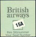 Boarding Pass - British Airways