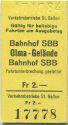 Verkehrsbetriebe St. Gallen - Bahnhof SBB Olma-Gelände - Fahrkarte 1984
