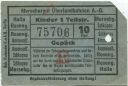 Merseburger Überlandbahn AG - Kinder Gepäck Fahrschein