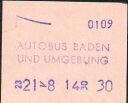 Autobus Baden und Umgebung GmbH - Fahrschein