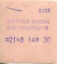 Autobus Baden und Umgebung - Fahrschein