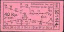 VW Verkehrsbetriebe Winterthur - Fahrschein 40Rp.