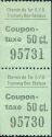 Chemin de fer BVB - Tramway Bex-Bevieux - Coupon-Taxe 50ct.
