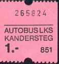 Fahrkarte - Autobus LKS Kandersteg 1.-