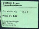 Buslinie Lyss-Kappelen-Werdt - Bus-Betrieb Binggeli Worben