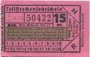 Berlin - BVG Teilstrecken-Fahrschein  15Pf. 1940