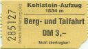 Kehlstein-Aufzug - Fahrkarte