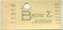 R.A.T.P. Metro - 2e Cl du Autobus - Billet Fahrkarte