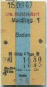 Fahrkarte - Mödling 1 - Baden