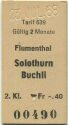 Flumenthal Solothurn Buchli - Fahrkarte