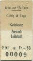 Koblenz Zurzach Leibstadt - Fahrkarte