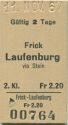 Frick Laufenburg via Stein - Fahrkarte