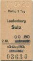 Laufenburg Sulz - Fahrkarte