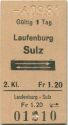 Laufenburg Sulz und zurück - Fahrkarte