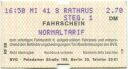 Berlin - BVG - Fahrschein Normaltarif 1988