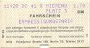 Berlin - BVG - Fahrschein Ermäigung 1988