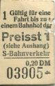 Berlin - S-Bahnverkehr - Fahrkarte
