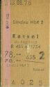 Lindau Hbf - Kassel über Augsburg - Fahrkarte 1976
